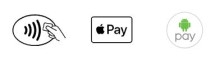 We also accept NFC payemnts including Apple Pay, Google Pay, and Android Pay through Square Up